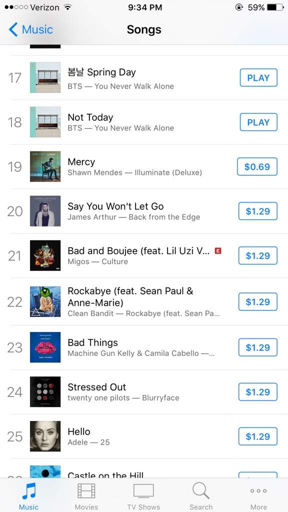 Bts On Itunes Charts Army S Amino Army S