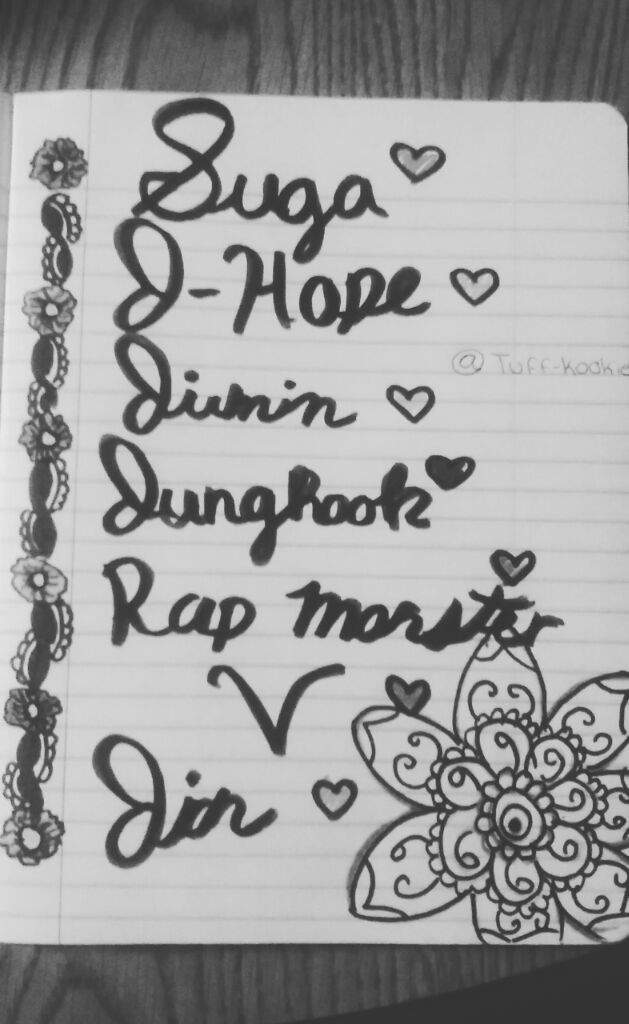 Bts Cursive Name Art ARMY's Amino
