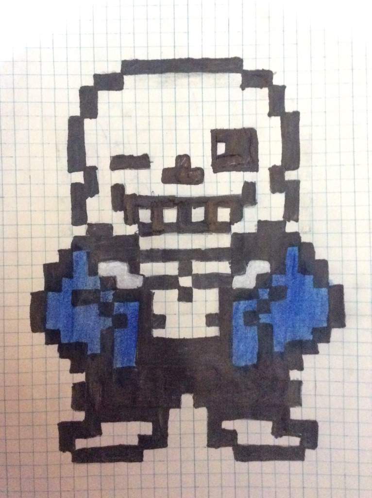 Pixel art: Sans | ¡¡AMINO Undertale!! Amino