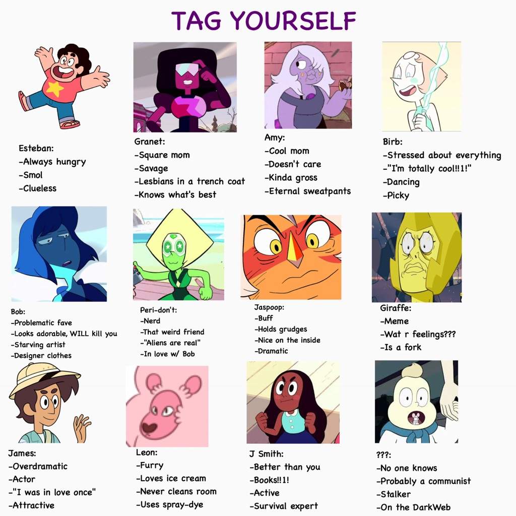 Tag Yourself! | Steven Universe Amino