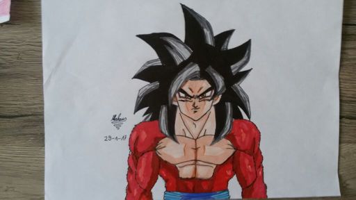 Goku ss4 drawing | DragonBallZ Amino