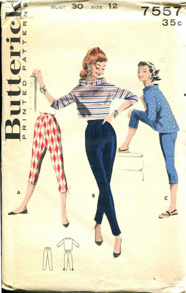 calça e blusa anos 60