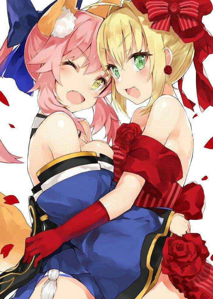 Tamamo No Mae And Nero Claudius Fatestay Night Amino