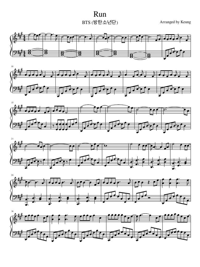 Piano Sheet Music Kpop at Kenneth Hall blog