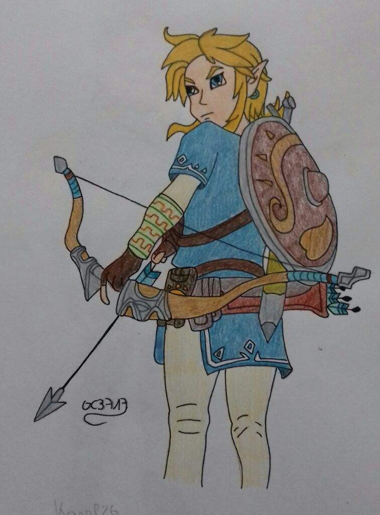 Botw Link and Zelda drawings (requests) | Zelda Amino