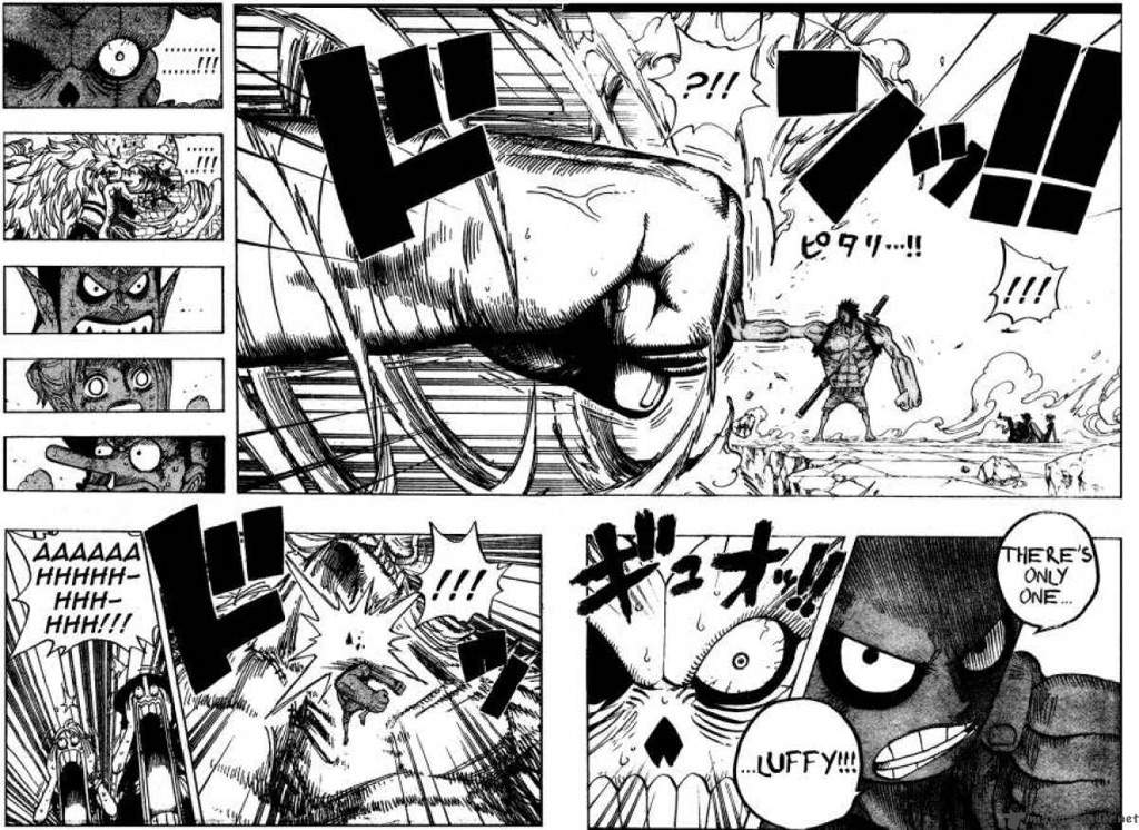 Luffy Vs Oars Manga Panel Redraw Anime Amino - monkey d luffy timeskip roblox