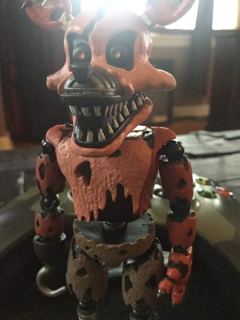 Nightmare Foxy Five Nights At Freddys 4 Acriom Figure Five