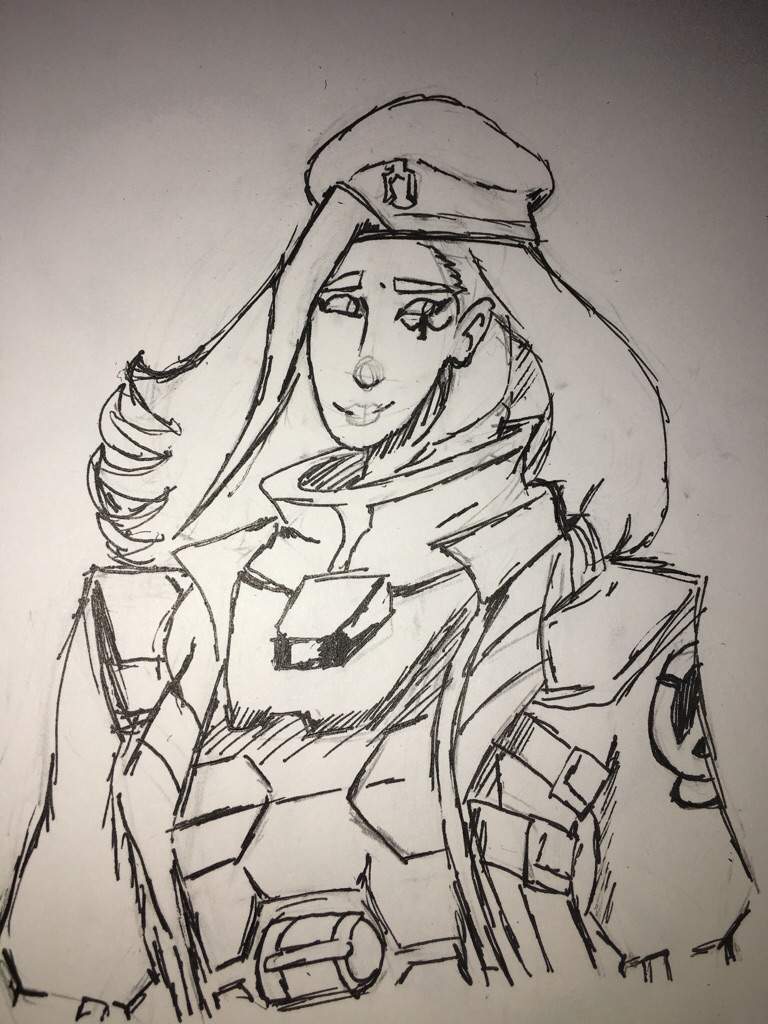 Ana-Other Captain Amari Drawing | Overwatch Amino