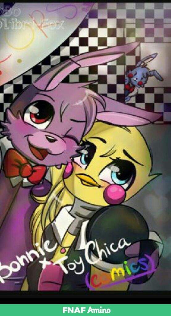 fnaf bonnie x toy chica