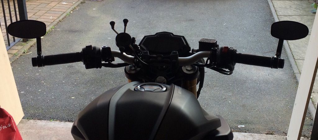 yamaha mt 125 bar end mirrors