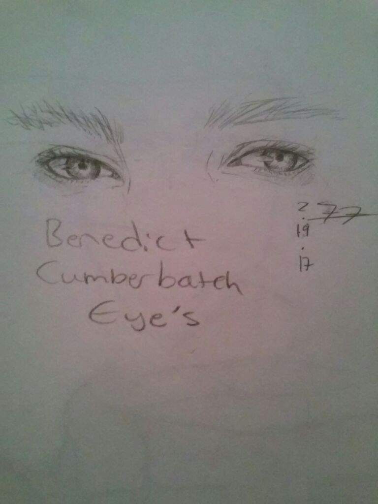 A Sketch Of Benedict Cumberbatch Eyes Sherlock Amino