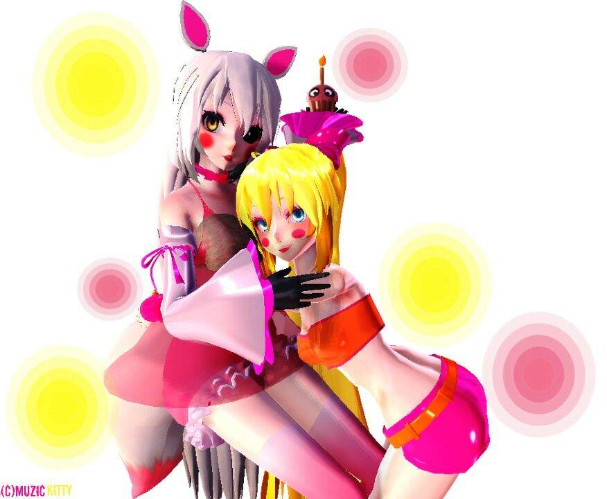 MMD Mangle x Toy Chica.
