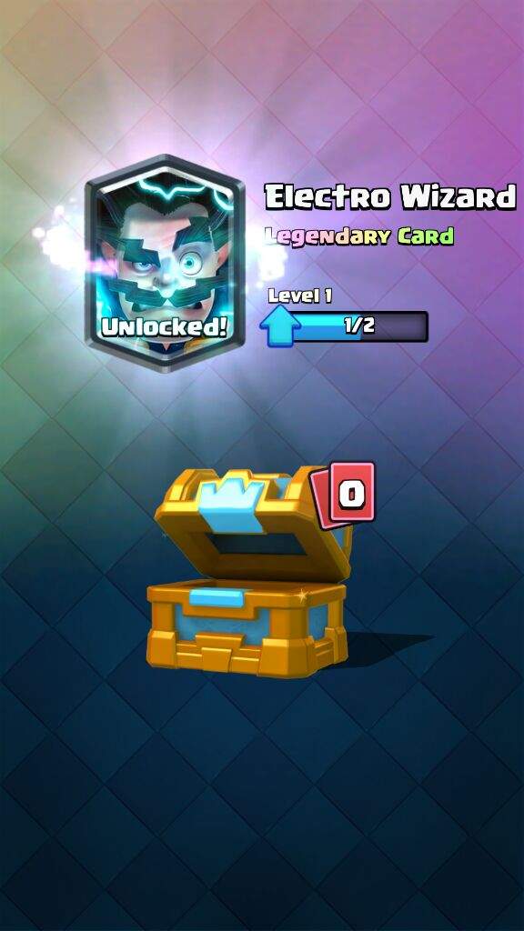 I Got Another Legendary Its Electro Wizard Clash Royale Amino