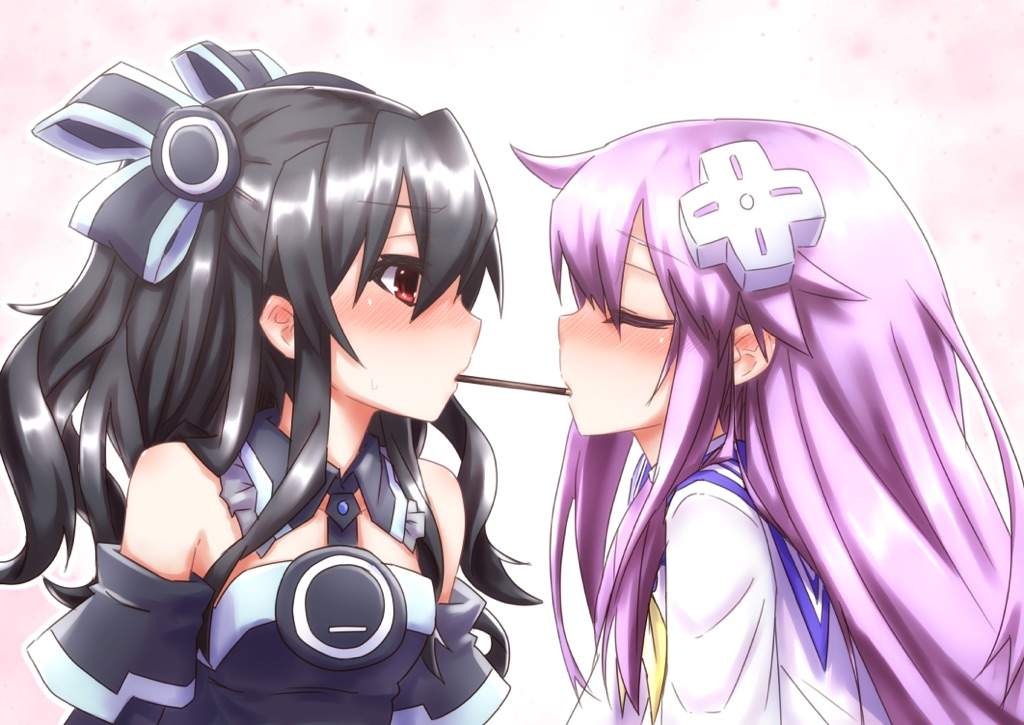 When Nepgear and Uni was watching fan art of them selfs.