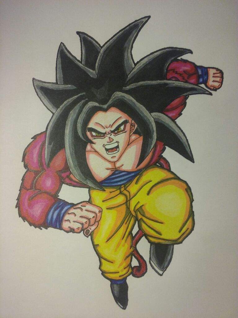 Drawing Super Saiyan 4 Goku Dragonballz Amino