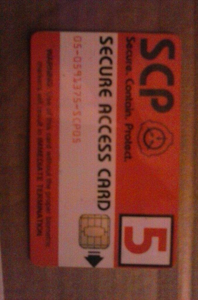 Key Card Scp Level 1