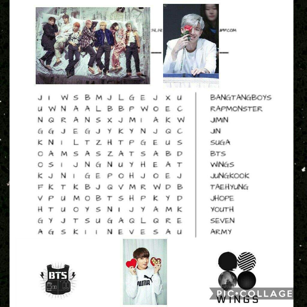 kpop word search