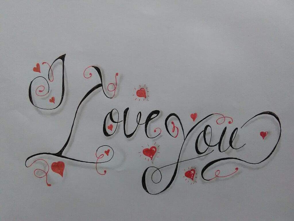 I love you Calligraphy  DrawingArtAgency Amino