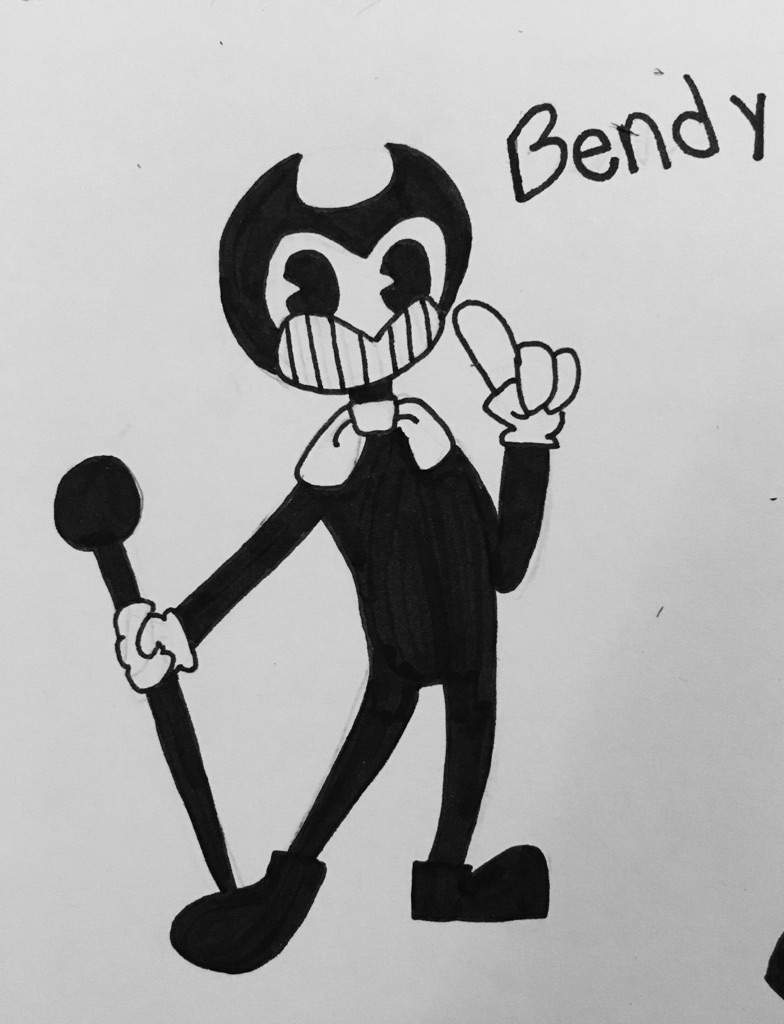 Tried to draw Bendy :3 | Bendy and the Ink Machine Amino