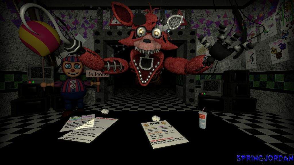 Withered Foxy Jumpscare.