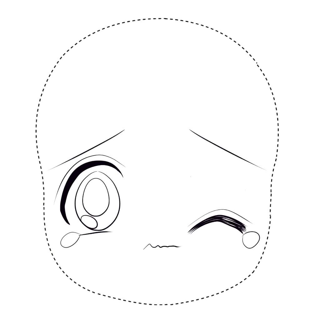 Chibi Face Template