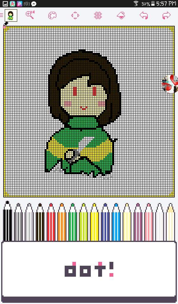 Pixel Art| Chara | Undertale Amino