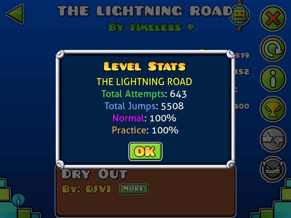 The Lightning Road | Geometry Dash Amino