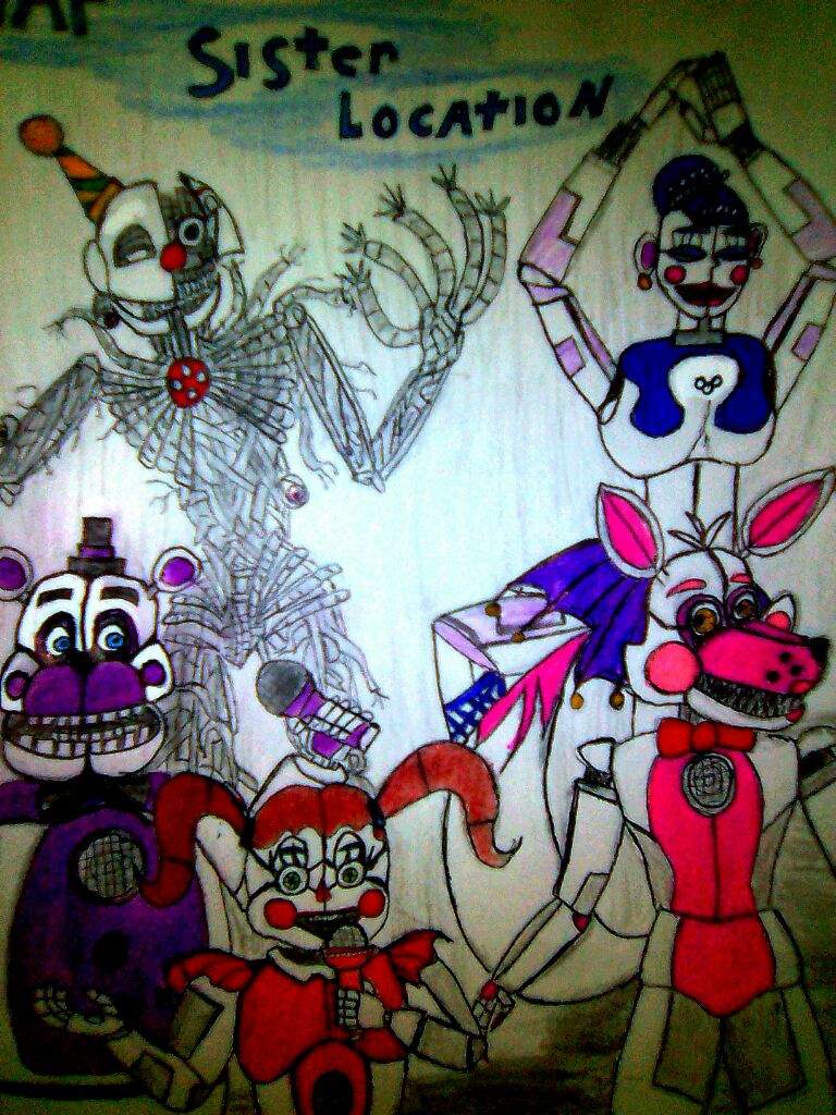 Dibujo de FNAF SISTER LOCATION | FNaF Amino [ Español ] Amino