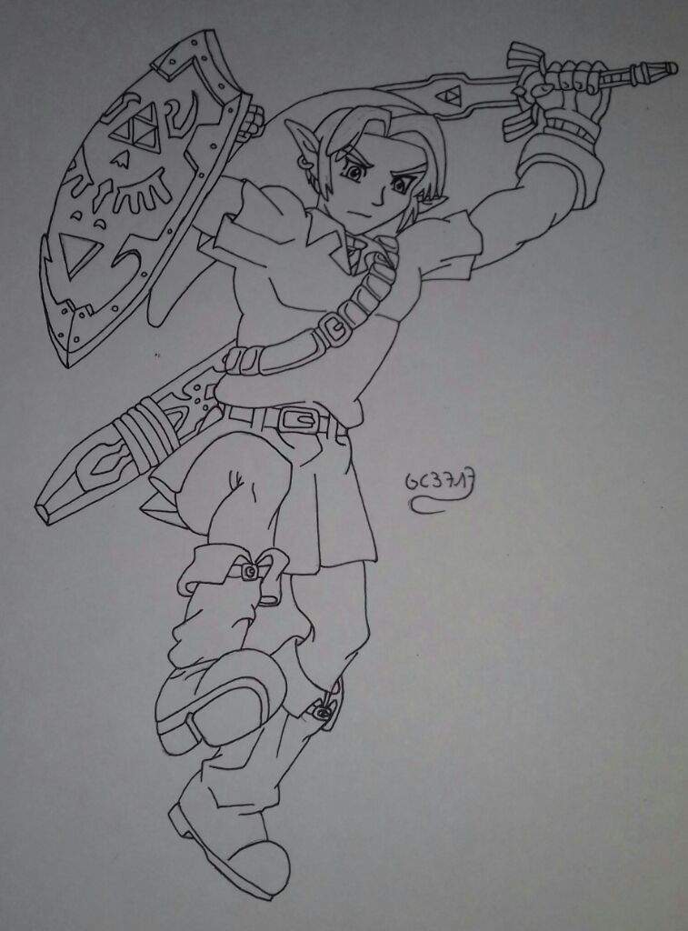 Ocarina of Time Link drawing | Zelda Amino