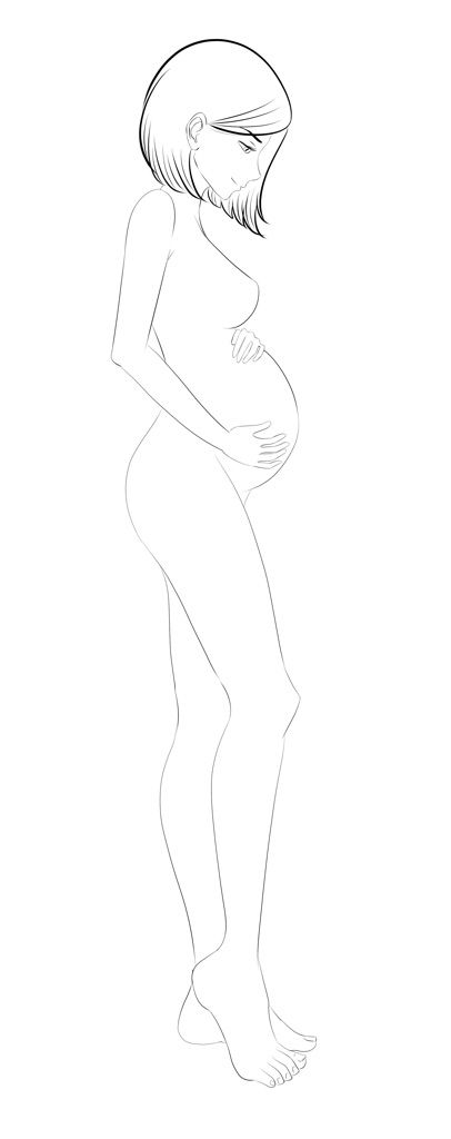 Female Body Pose: Pregnancy | Anime Amino