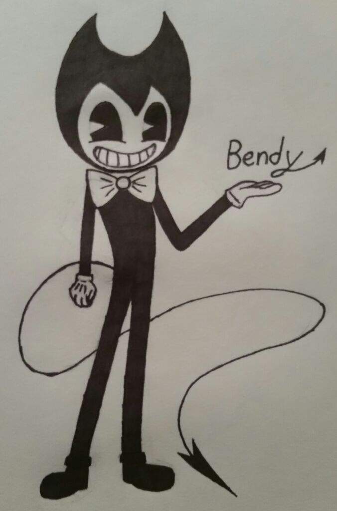 My 1st drawing of bendy | Bendy and the Ink Machine Amino