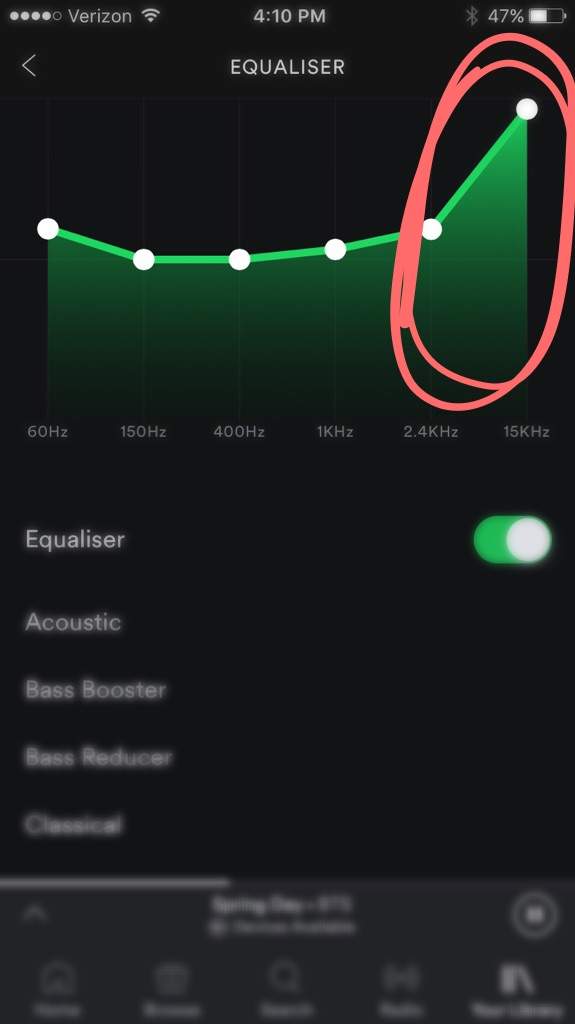 best spotify equalizer settings for bass reddit