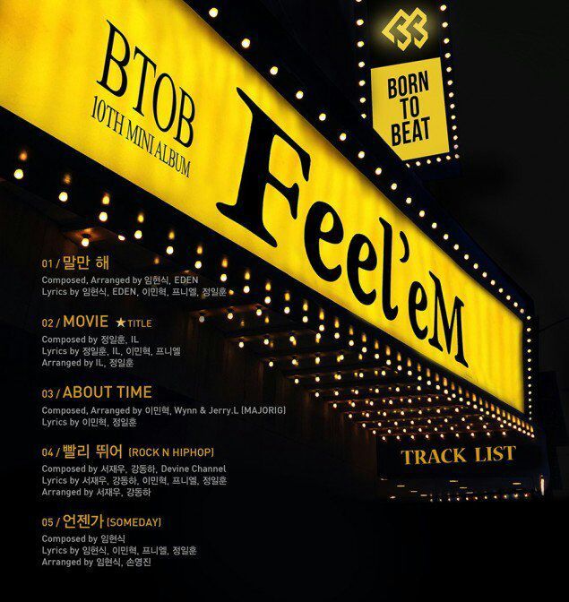 Btob Feel Em Track List K Pop Amino