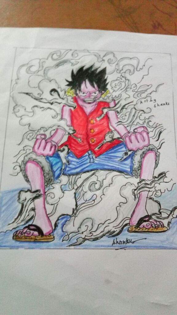 Luffy in Gear Second Drawing👊 | One Piece Amino