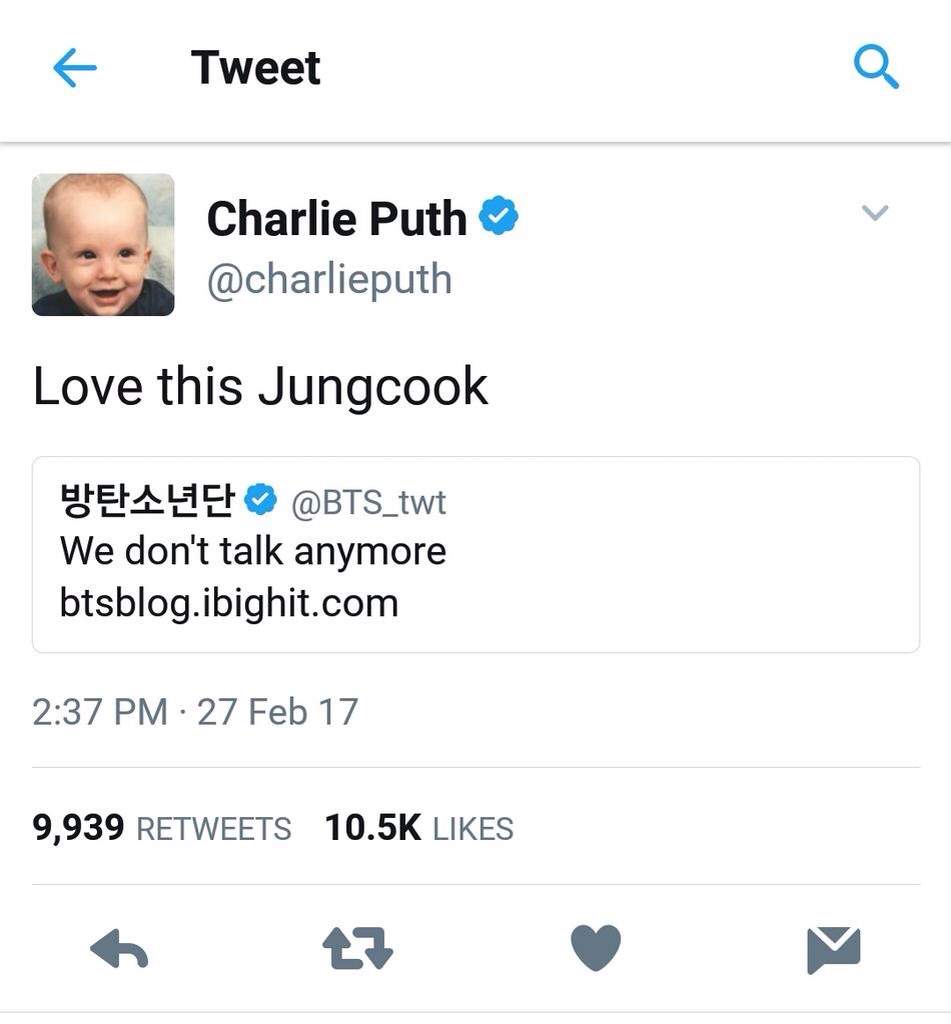 Charlie Puth Jungkook Bts