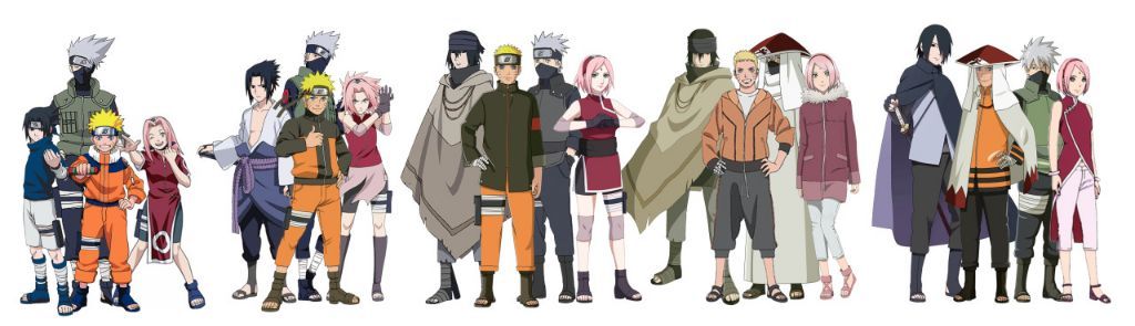 Uzumaki Naruto Characters Evolution Formsall Jutsu Naruto Shippuden