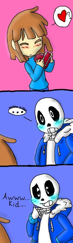 Sans x Frisk cute comic. | Undertale Amino