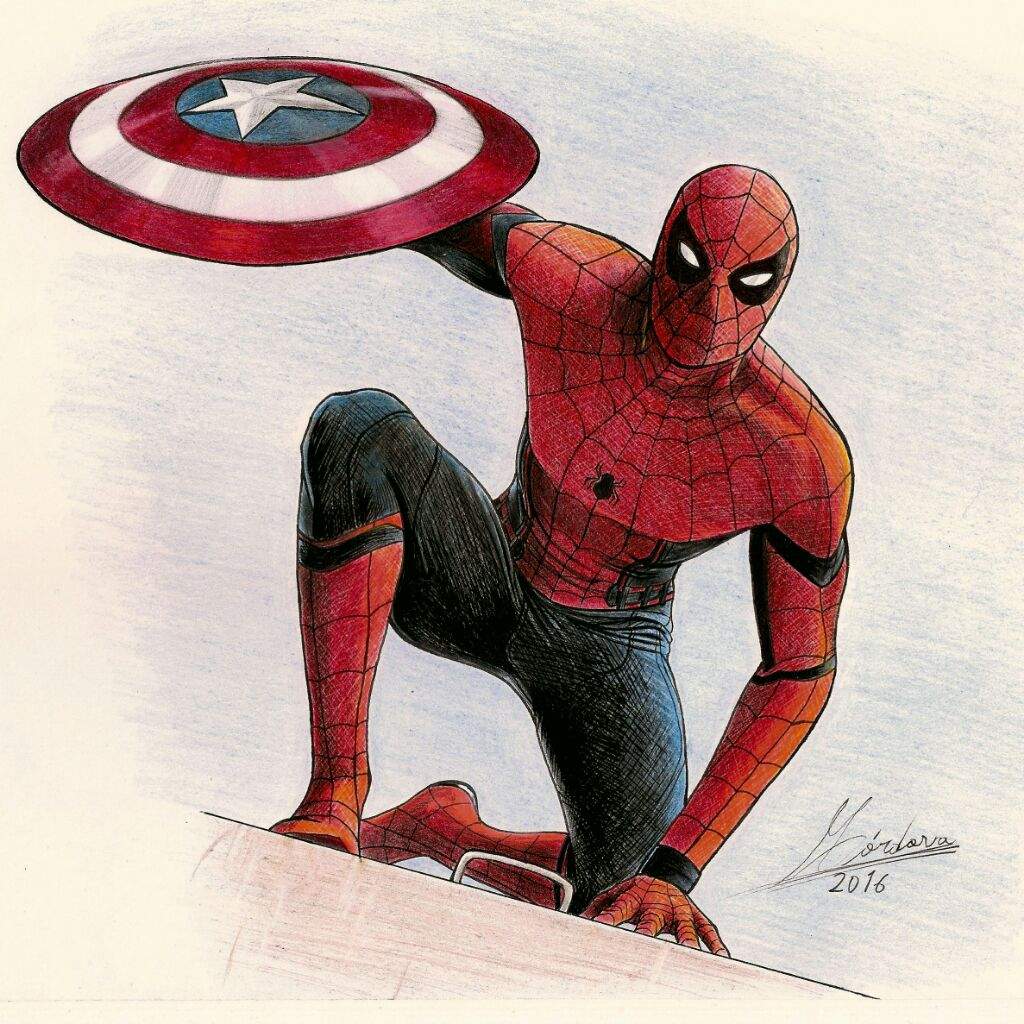 Spiderman civil war | •Arte Amino• Amino