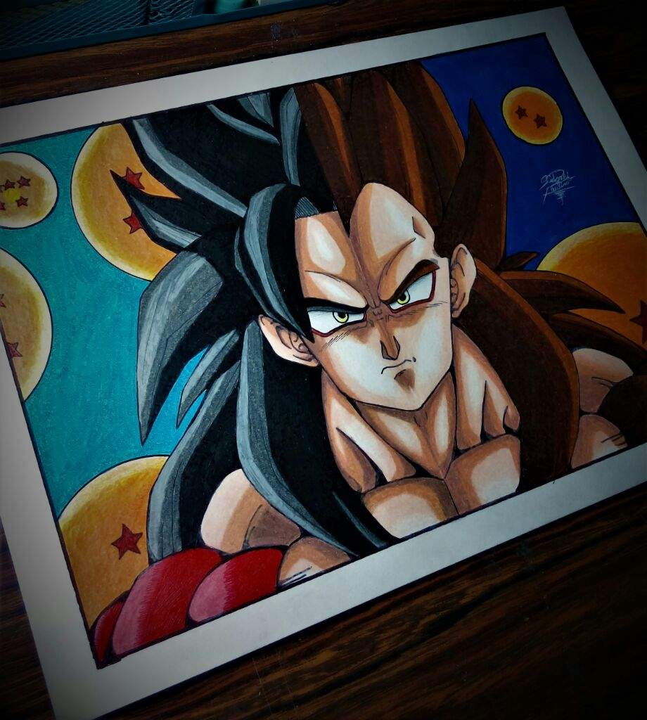 Goku And Vegeta SSJ4 Drawing