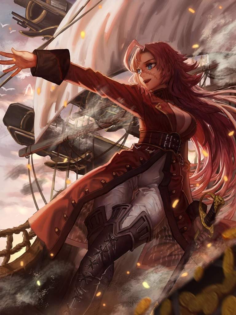 Warrior Anime Girl Red Hair Blue Eyes Jameslemingthon Blog