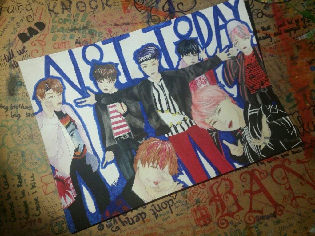 Bts not today fanart | K-Pop Amino