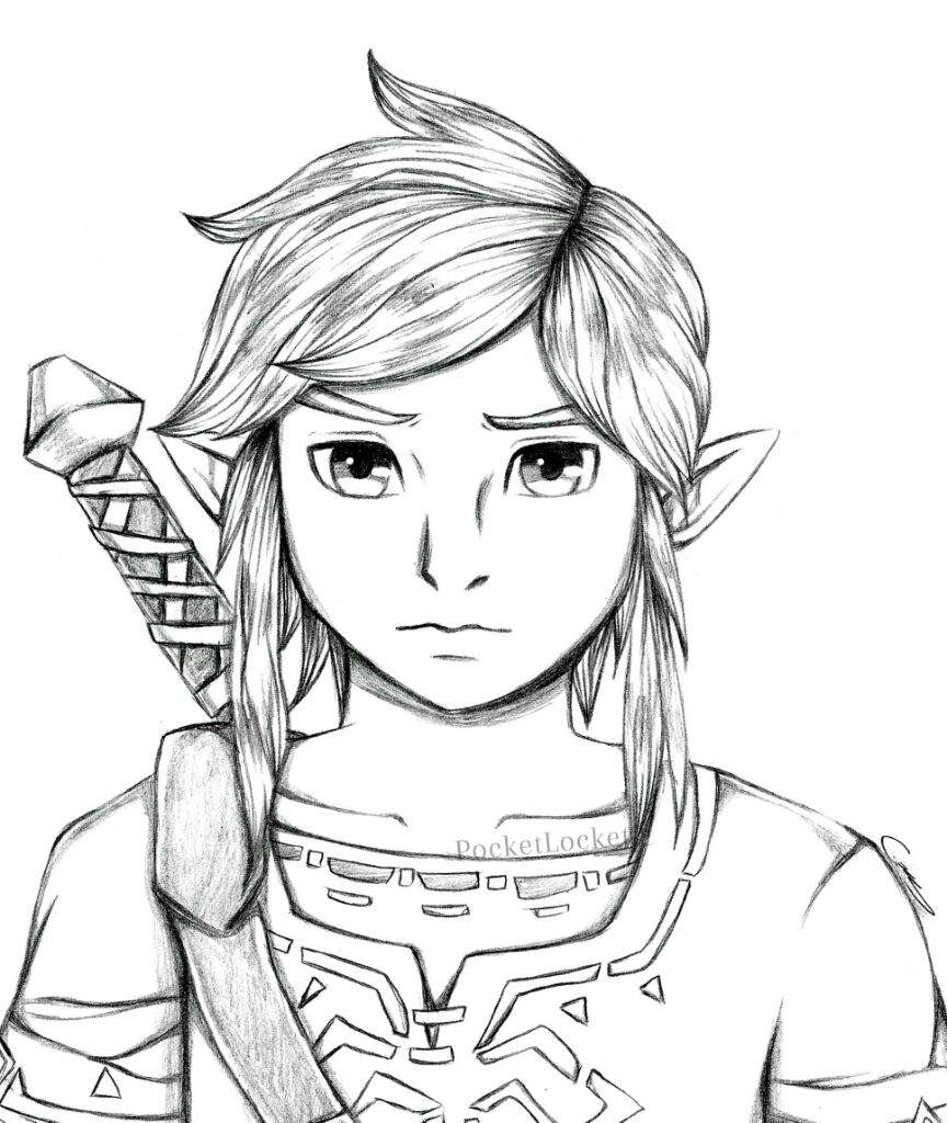 Zelda Breath Of The Wild Coloring Pages - Free Printable Templates