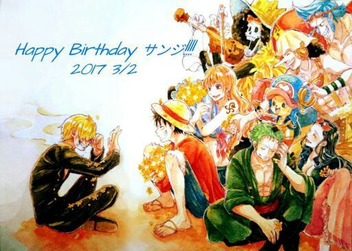 💛💛💛Feliz cumpleaños sanji 💛💛💛 | One Piece Yaoi Amino