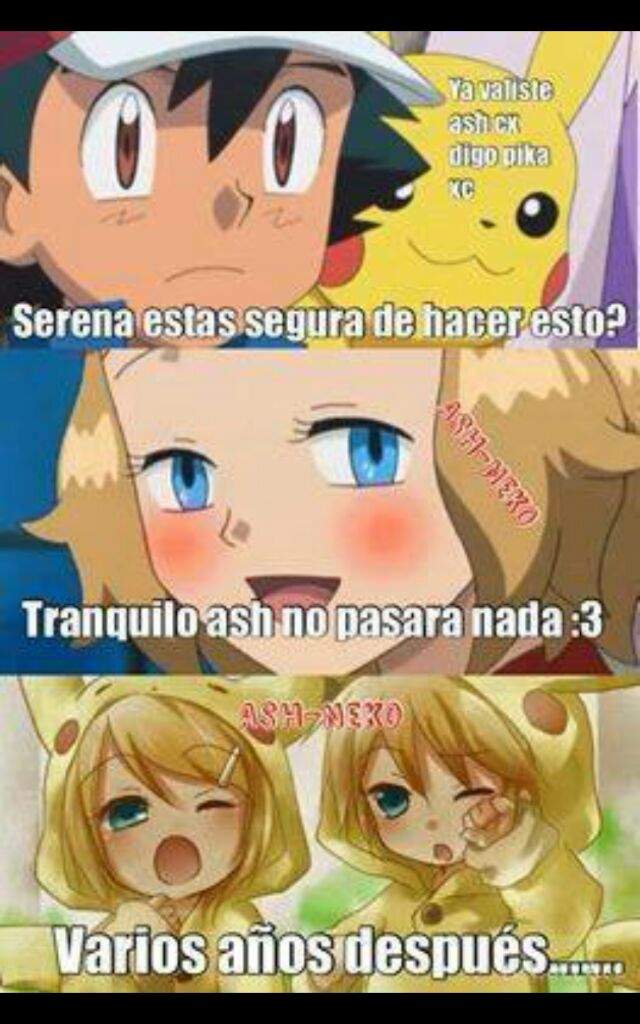 Memes De Ash Y Serena •pokémon• En Español Amino 9625