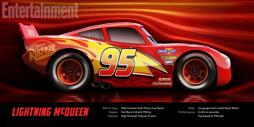Qual é a velocidade máxima do McQueen?