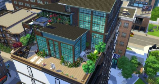 Fountainview Penthouse build for Big Sister Challenge | Sims Amino