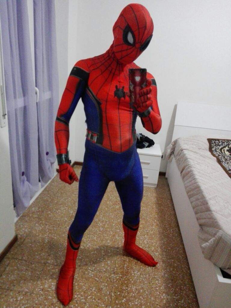 My homecoming spiderman costume completed | Cosplay Amino