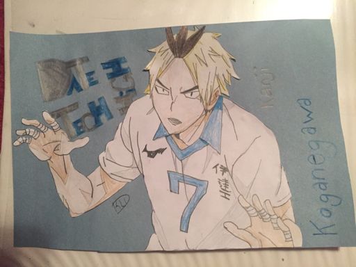 Kenji Koganegawa (Tracing and coloring process) | Haikyuu!! Amino