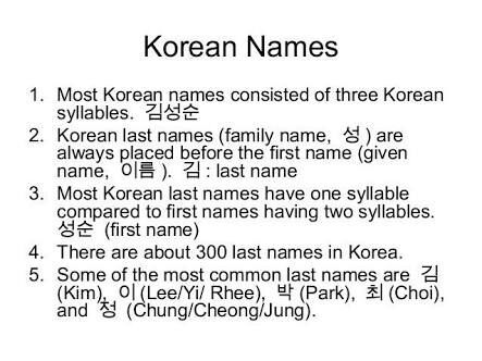 Meaning of Some Korean Names | K-Drama Amino