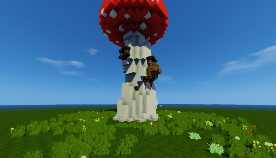 minecraft mushroom house